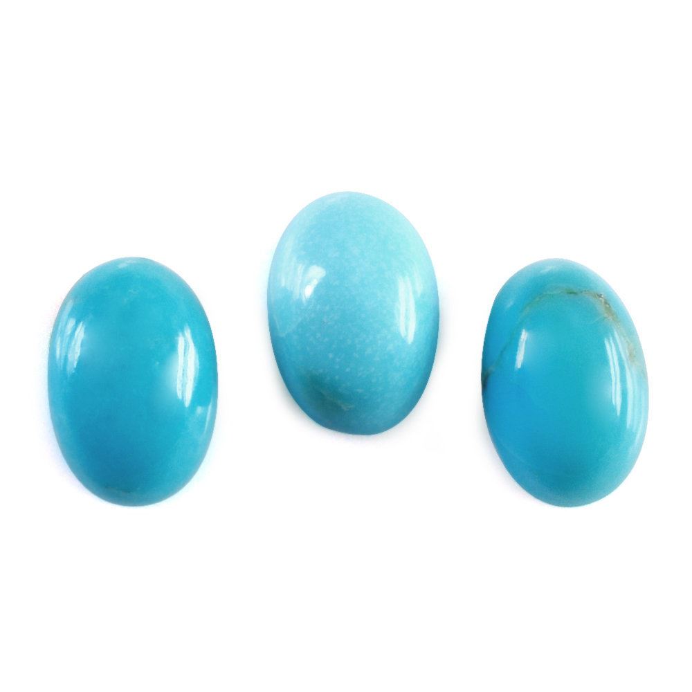 BLUE TURQUOISE OVAL CAB (MATRIX) 6X4MM 0.39 Cts.