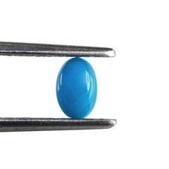 TURQUOISE OVAL CAB (BLUE MATRIX) 6X4MM 0.44 Cts.