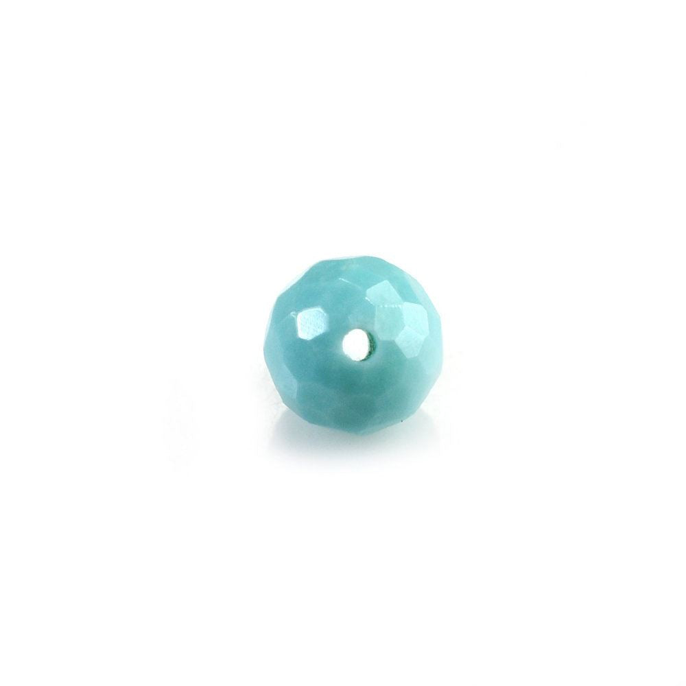 MEXICAN TURQUOISE FACETED BALLS (MATRIX) (FULL DRILL) 4MM 0.43 Cts.