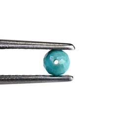 MEXICAN TURQUOISE FACETED BALLS (MATRIX) (FULL DRILL) 4MM 0.43 Cts.