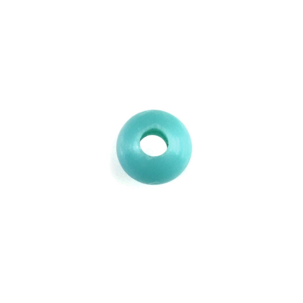 MEXICAN TURQUOISE PLAIN BALLS (MATRIX) (FULL DRILL 1.20MM) 3.30MM 0.17 Cts.