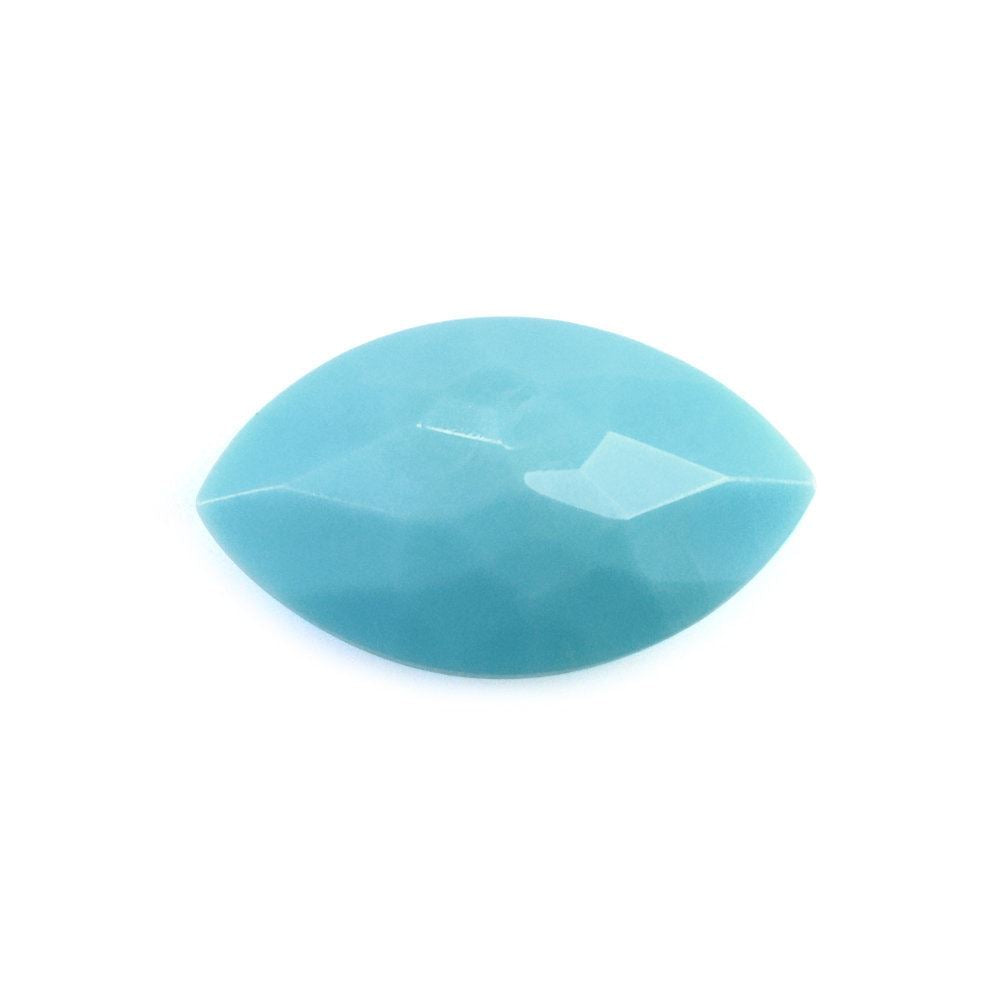 TURQUOISE ONE SIDE FLOWER CUT ONE SIDE BUFFTOP MARQUISE 11X6.50MM 1.30 Cts.