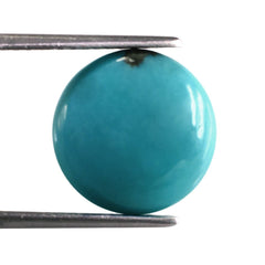 TURQUOISE ROUND CAB (MATRIX) 14MM 7.53 Cts.
