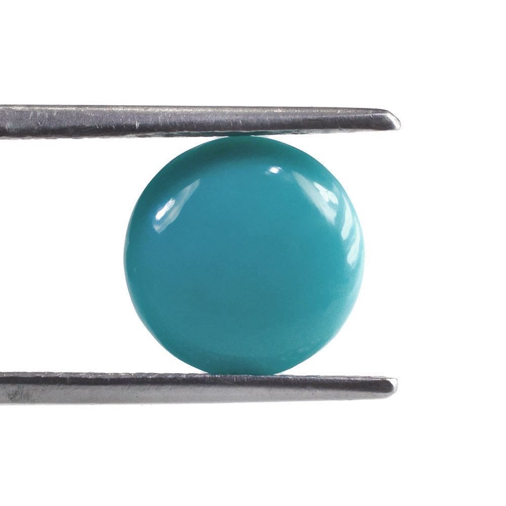 TURQUOISE BUFFTOP ROUND 10MM 3.24 Cts.