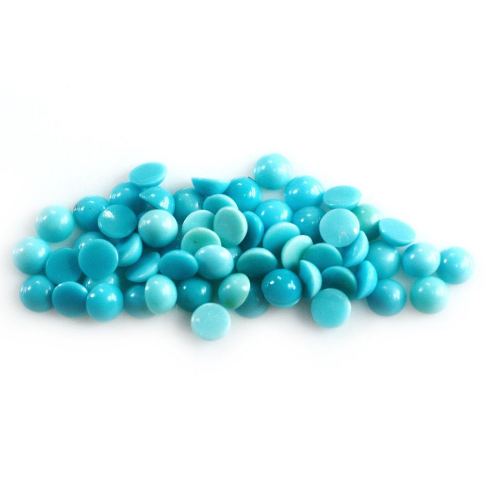 TURQUOISE ROUND CAB 2.70MM 0.06 Cts.
