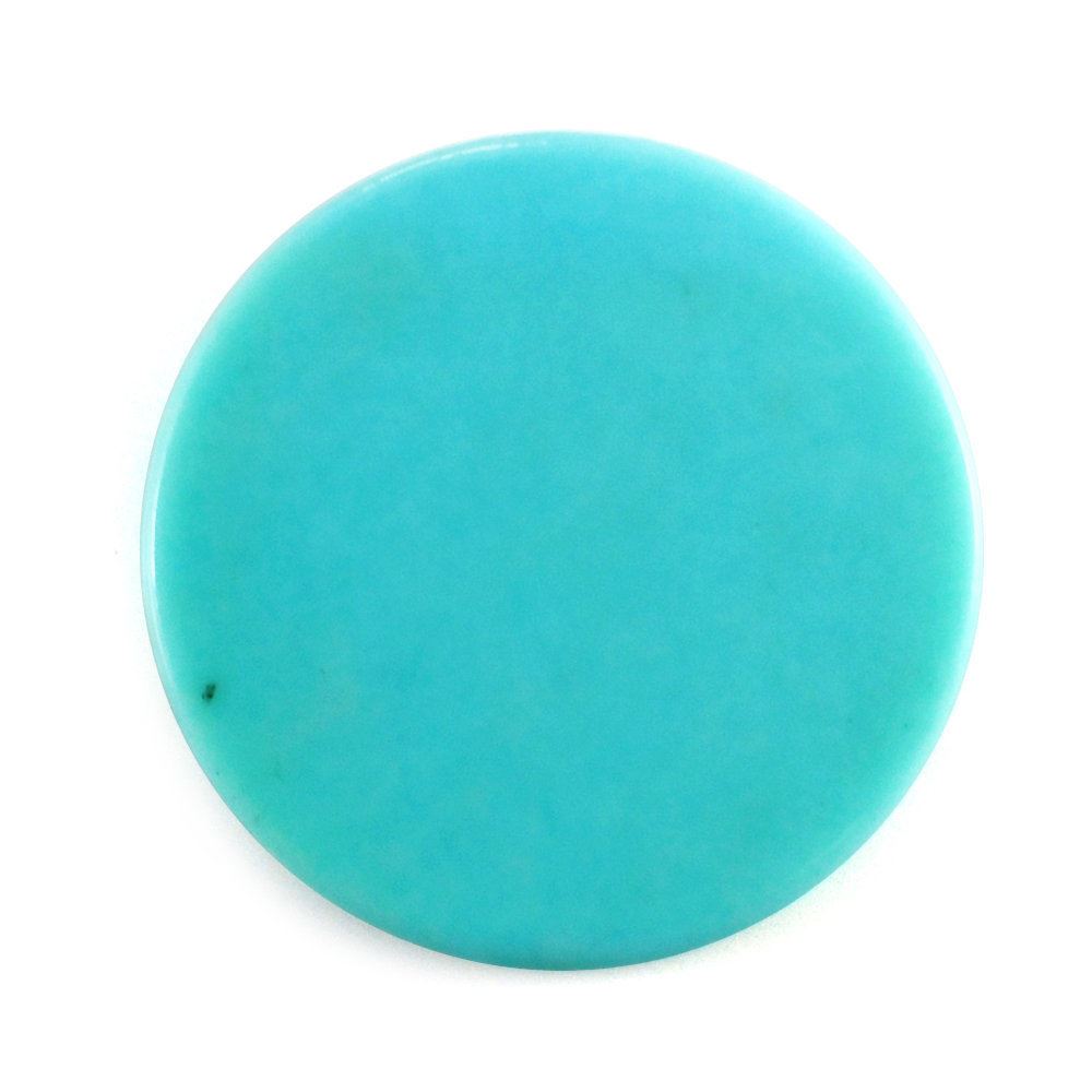 TURQUOISE ROUND PLATE 13MM 2.80 Cts.