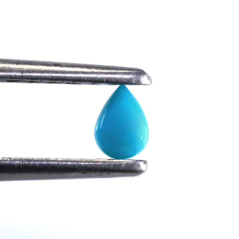 TURQUOISE PEAR CAB 4X3MM 0.12 Cts.