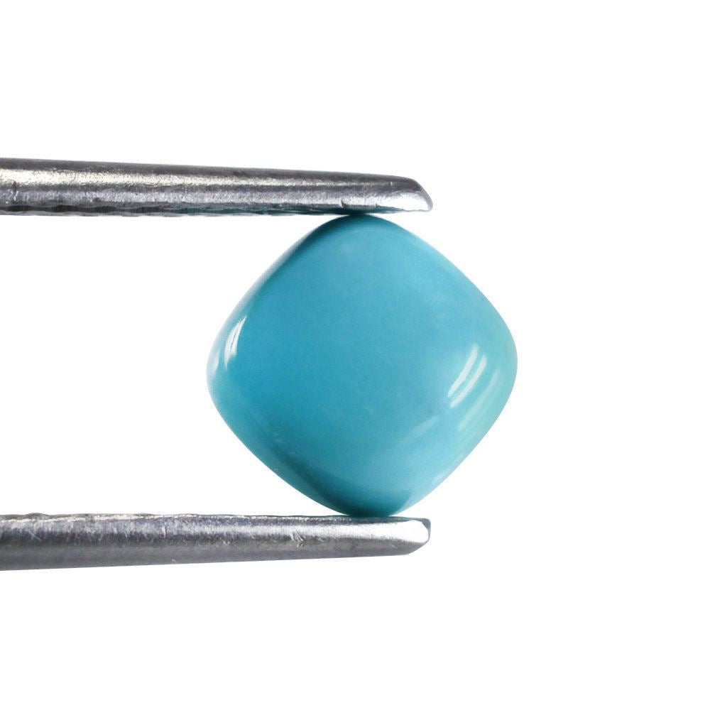 TURQUOISE CUSHION CAB 7MM 1.37 Cts.
