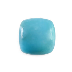 MEXICAN TURQUOISE PLAIN CUSHION CAB 7MM 1.28 Cts.