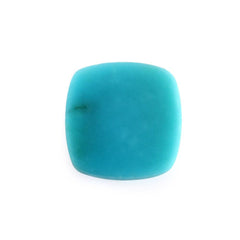 MEXICAN TURQUOISE PLAIN CUSHION CAB 7MM 1.28 Cts.