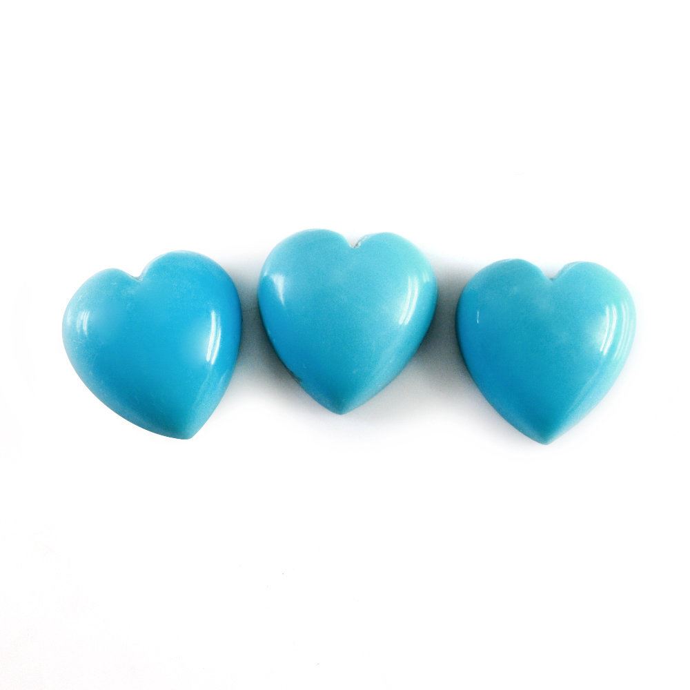 MEXICAN TURQUOISE HEART CAB 9MM 2.27 Cts.