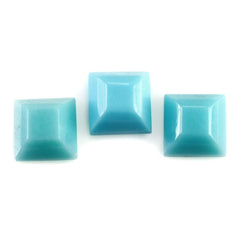 TURQUOISE TABLE CUT SQUARE CAB 4MM 0.30 Cts.