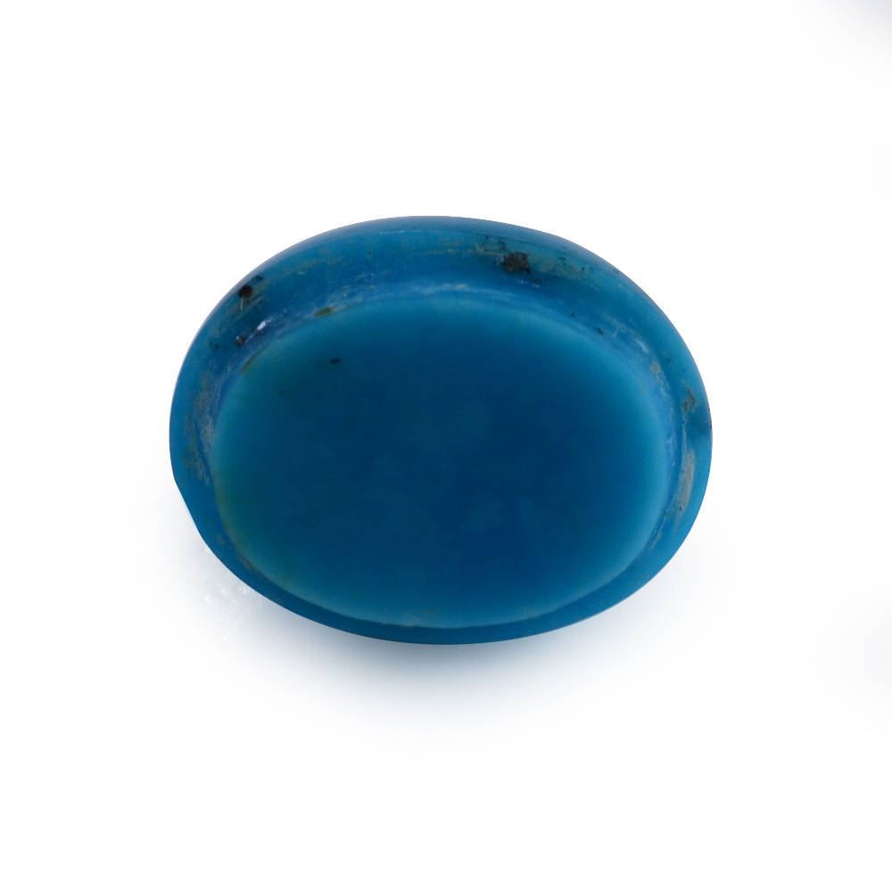 BLUE TURQUOISE MUSHROOM CUT OVAL (MATRIX) 11.40X8.90MM 5.60 Cts.