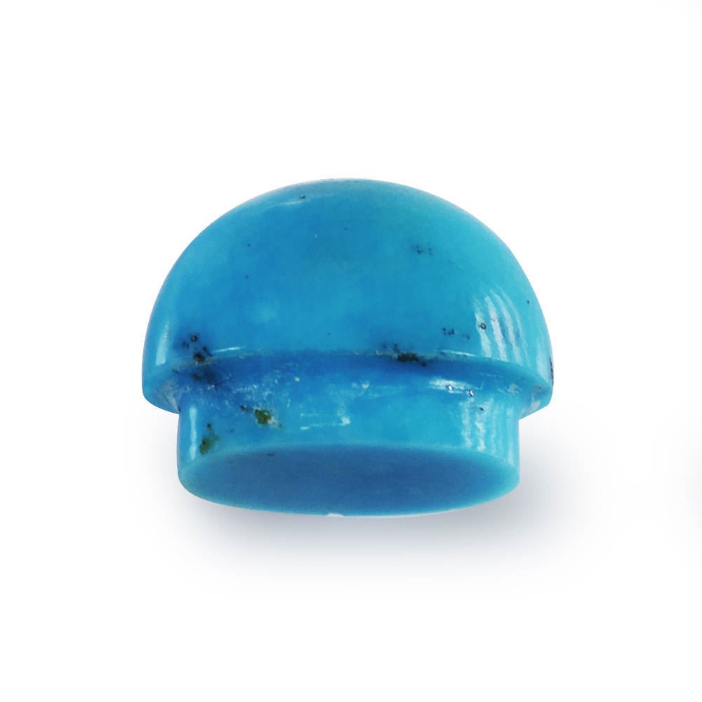BLUE TURQUOISE MUSHROOM CUT OVAL (MATRIX) 11.40X8.90MM 5.60 Cts.