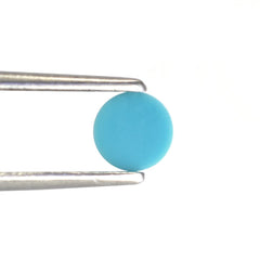 MEXICAN TURQUOISE FLAT ROUND PLATE 5.50MM 0.32 Cts.