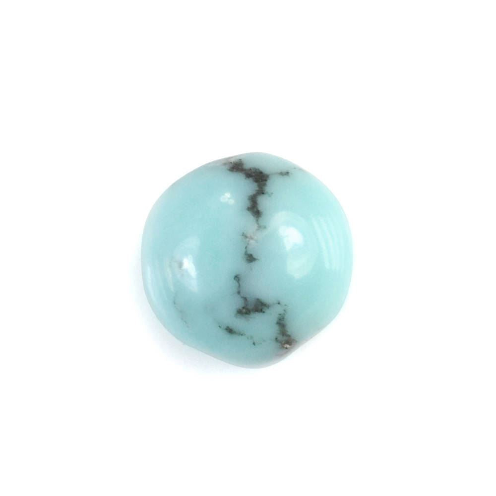 EGYPTIAN TURQUOISE ROUND CAB 6MM 0.80 Cts.