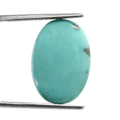 MEXICAN TURQUOISE OVAL CAB (WITH MATRIX PYRITE) 20X14MM 9.33 Cts.
