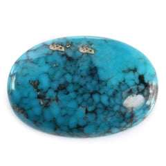MEXICAN TURQUOISE OVAL CAB (WITH MATRIX PYRITE) 19X13MM 8.81 Cts.