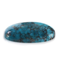 MEXICAN TURQUOISE OVAL CAB (WITH MATRIX PYRITE) 19X13MM 8.81 Cts.