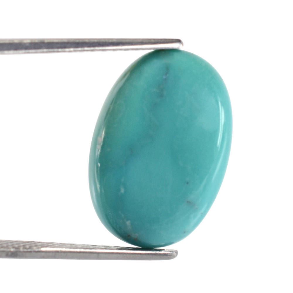 MEXICAN TURQUOISE OVAL CAB (WITH MATRIX PYRITE) 19X13MM 10.01 Cts.