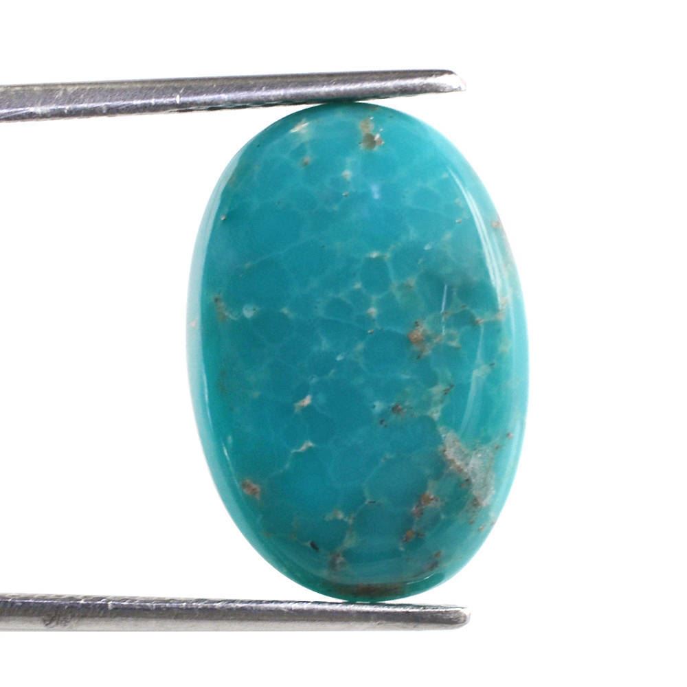 MEXICAN TURQUOISE OVAL CAB (WITH MATRIX PYRITE) 19X13MM 8.80 Cts.