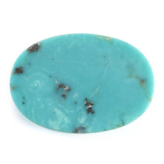 MEXICAN TURQUOISE OVAL CAB (WITH MATRIX PYRITE) 19X13MM 9.03 Cts.
