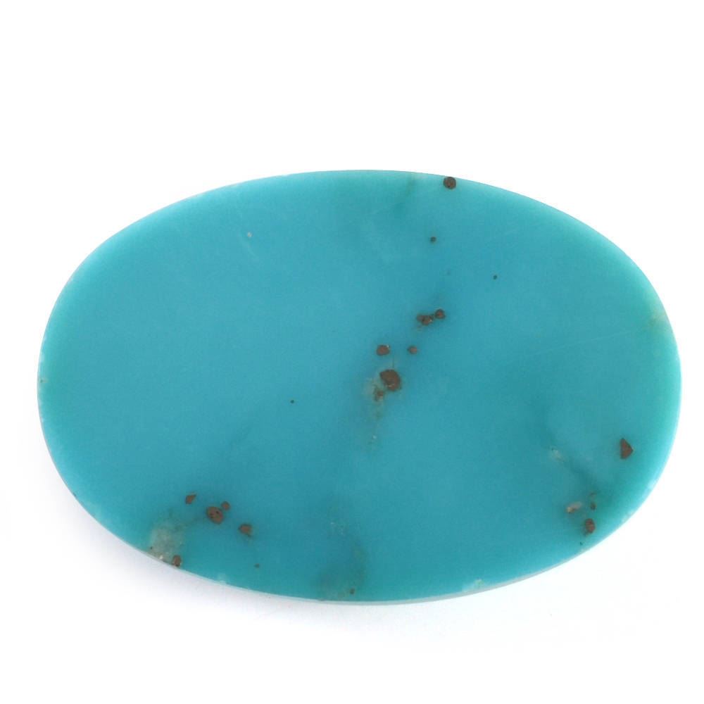 MEXICAN TURQUOISE OVAL CAB (WITH MATRIX PYRITE) 19X13MM 8.55 Cts.
