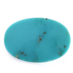 MEXICAN TURQUOISE OVAL CAB (WITH MATRIX PYRITE) 19X13MM 8.55 Cts.