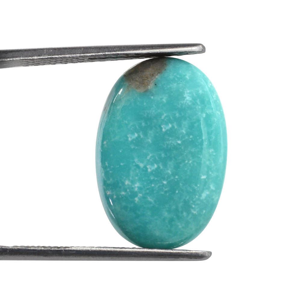 MEXICAN TURQUOISE OVAL CAB (WITH MATRIX PYRITE) 19X13MM 9.30 Cts.