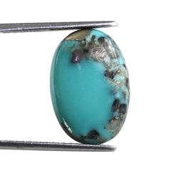 MEXICAN TURQUOISE OVAL CAB (WITH MATRIX PYRITE) 19X13MM 9.87 Cts.