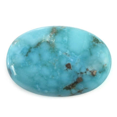 MEXICAN TURQUOISE OVAL CAB (WITH MATRIX PYRITE) 19X13MM 8.16 Cts.
