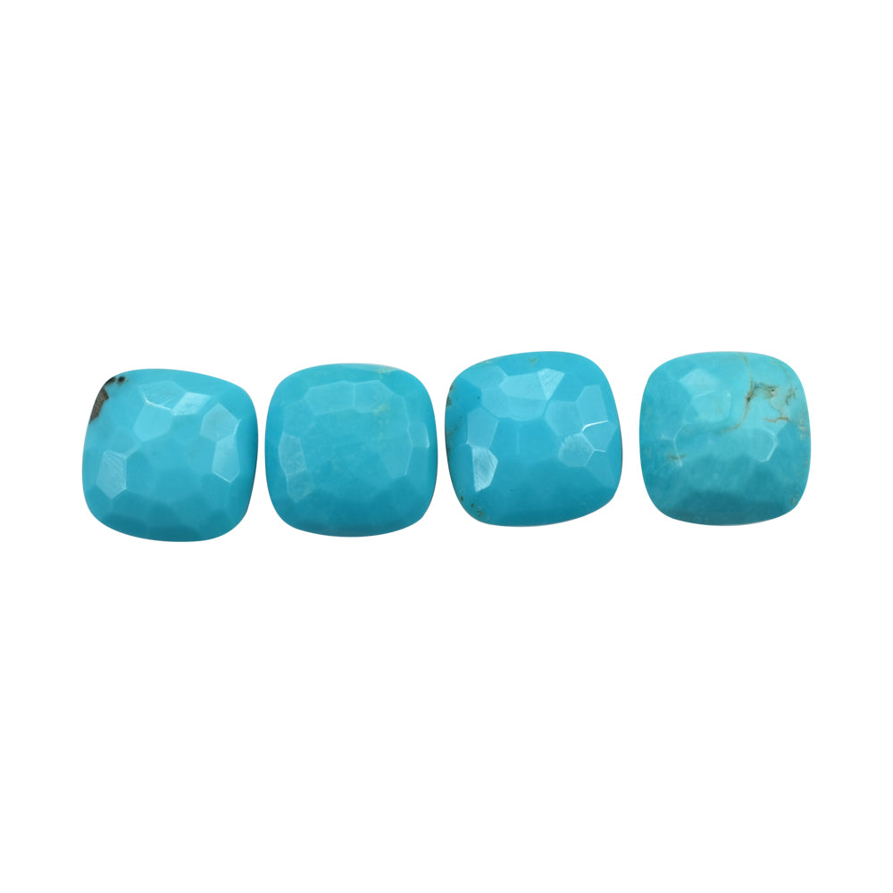 TURQUOISE IRREGULAR CUT CUSHION CAB (H/D) 11MM 4.55 Cts.