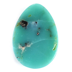 MEXICAN TURQUOISE PEAR CAB (WITH MATRIX PYRITE) 20X14MM 8.59 Cts.
