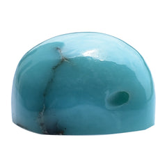 TURQUOISE CUSHION CAB WITH TWO (FULL DRILL) 10MM 5.13 Cts.