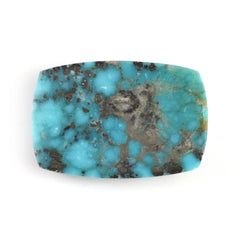 MEXICAN TURQUOISE TABLE CUT CUSHION (WITH MATRIX PYRITE) 18X12MM 7.68 Cts.