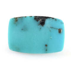MEXICAN TURQUOISE TABLE CUT CUSHION (WITH MATRIX PYRITE) 18X12MM 7.51 Cts.