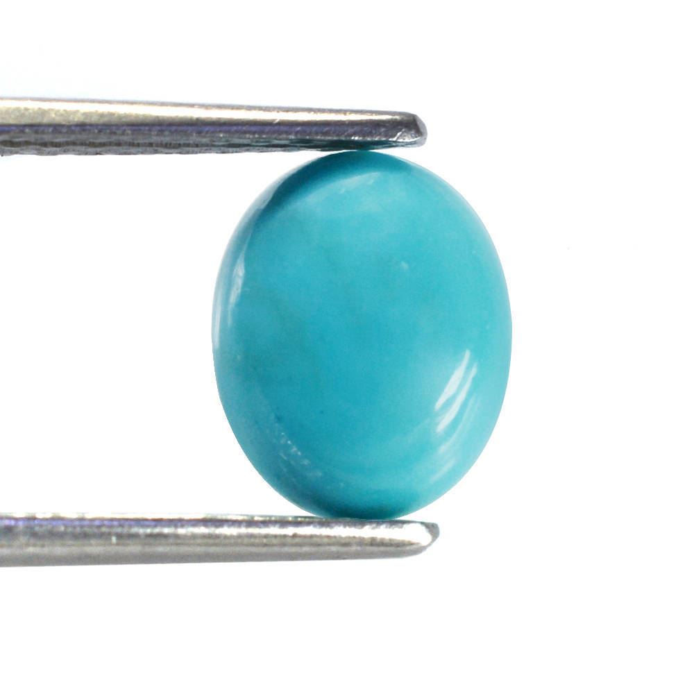 MEXICAN TURQUOISE OVAL CAB (SI) (BLUE GREEN) 10X8MM 1.97 Cts.