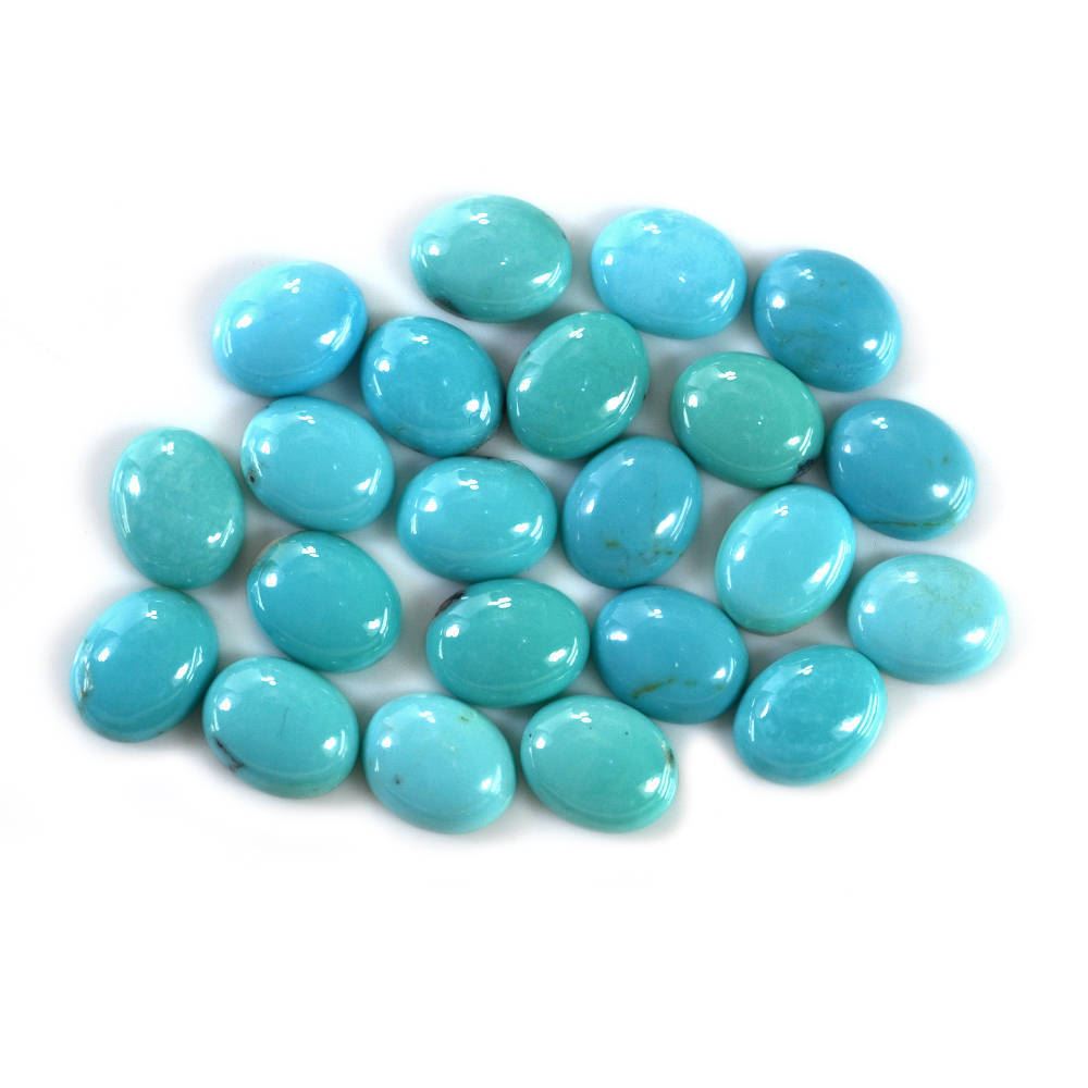 MEXICAN TURQUOISE OVAL CAB (SI) (BLUE GREEN) 10X8MM 1.97 Cts.