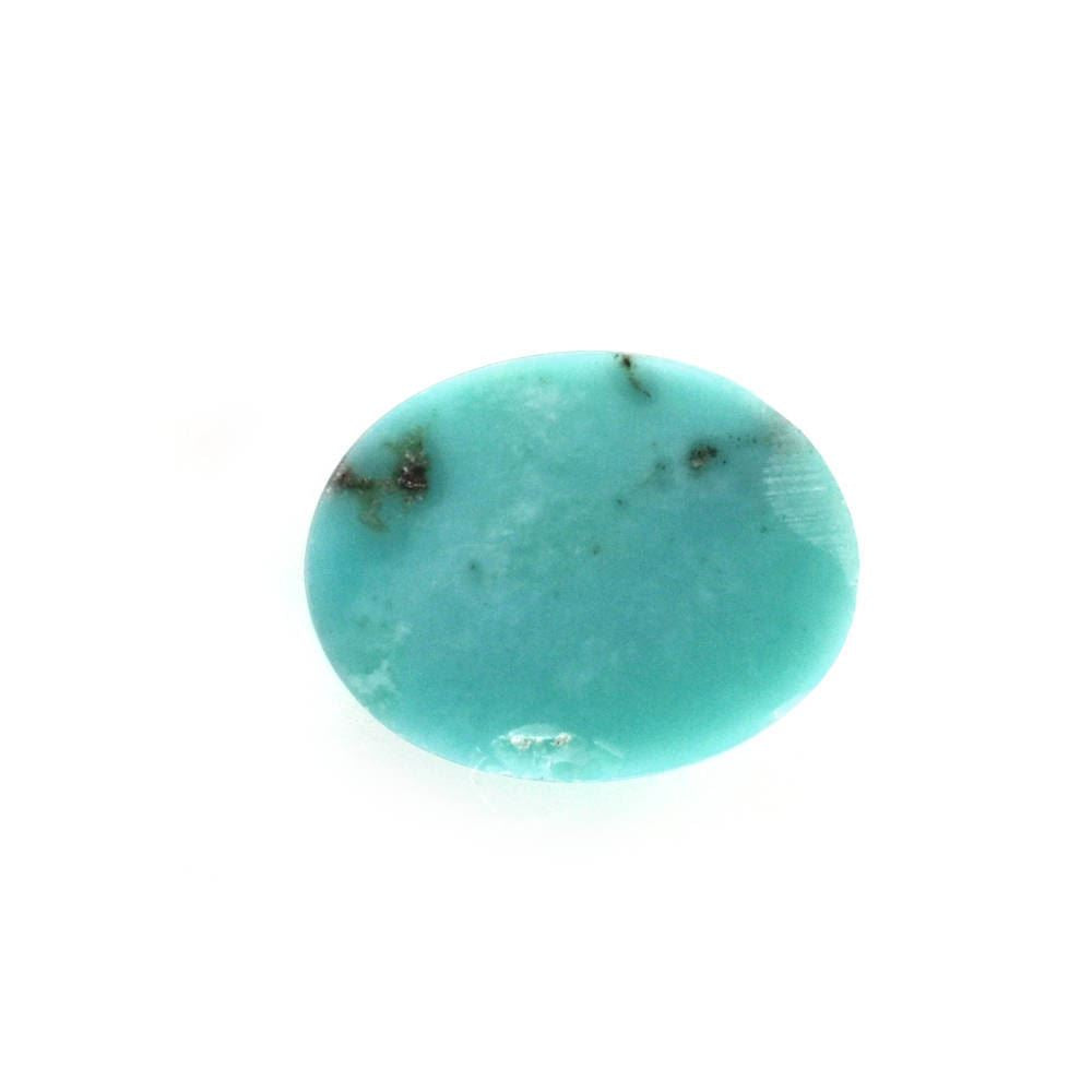 MEXICAN TURQUOISE OVAL CAB (SI) (BLUE GREEN) 8X6MM 1.09 Cts.