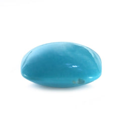MEXICAN TURQUOISE LENTIL CUSHION (SI) (BLUE) 14MM 8.07 Cts.