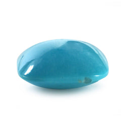 MEXICAN TURQUOISE LENTIL CUSHION (SI) (BLUE) 14MM 8.07 Cts.