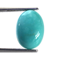 MEXICAN TURQUOISE OVAL CAB (SI) (BLUE GREEN) 14X10MM 5.34 Cts.