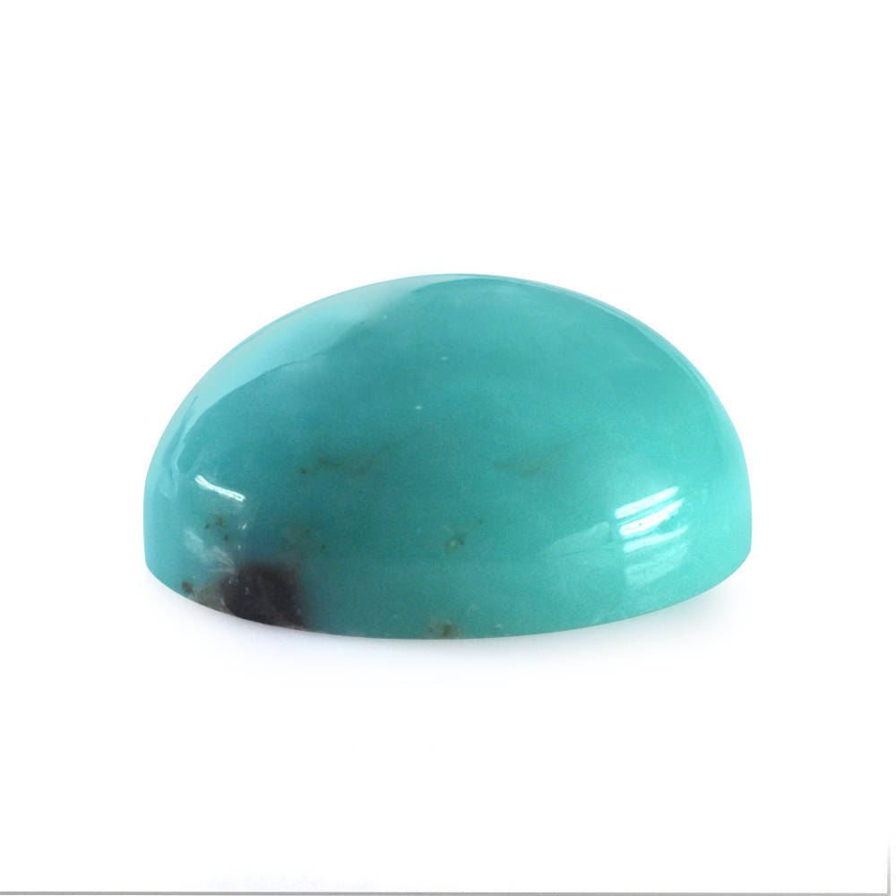 MEXICAN TURQUOISE OVAL CAB (SI) (BLUE GREEN) 12X10MM 4.69 Cts.