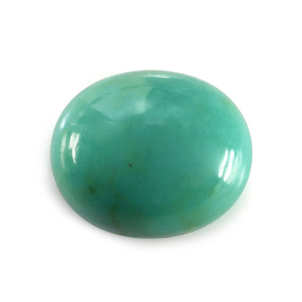 MEXICAN TURQUOISE OVAL CAB (SI) (GREEN) 12X10MM 4.53 Cts.