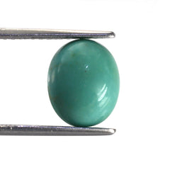 MEXICAN TURQUOISE OVAL CAB (SI) (GREEN) 12X10MM 4.53 Cts.