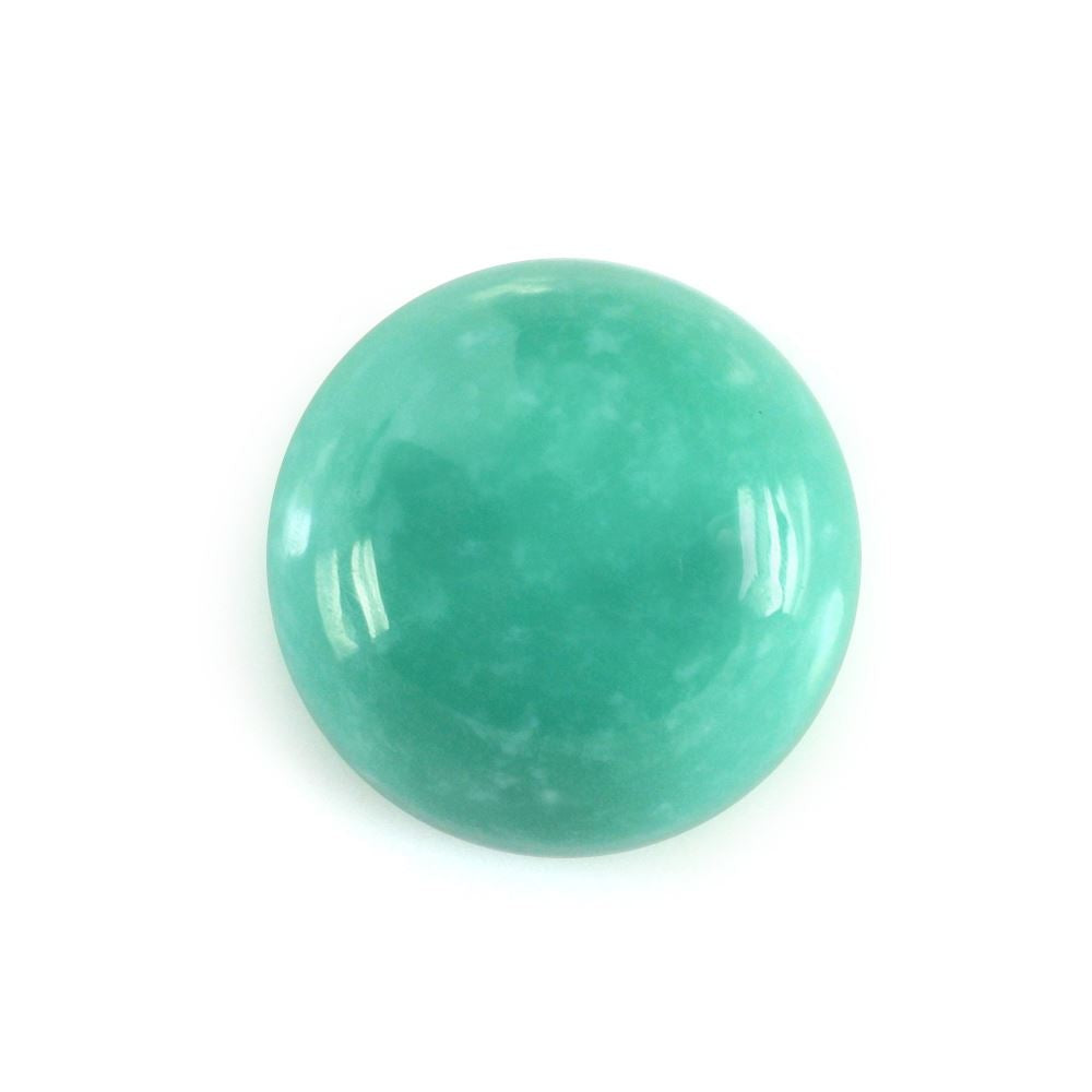 MEXICAN TURQUOISE ROUND CAB (SI) (GREEN) 8MM 1.96 Cts.