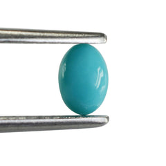 MEXICAN TURQUOISE OVAL CAB 6X4MM 0.39 Cts.