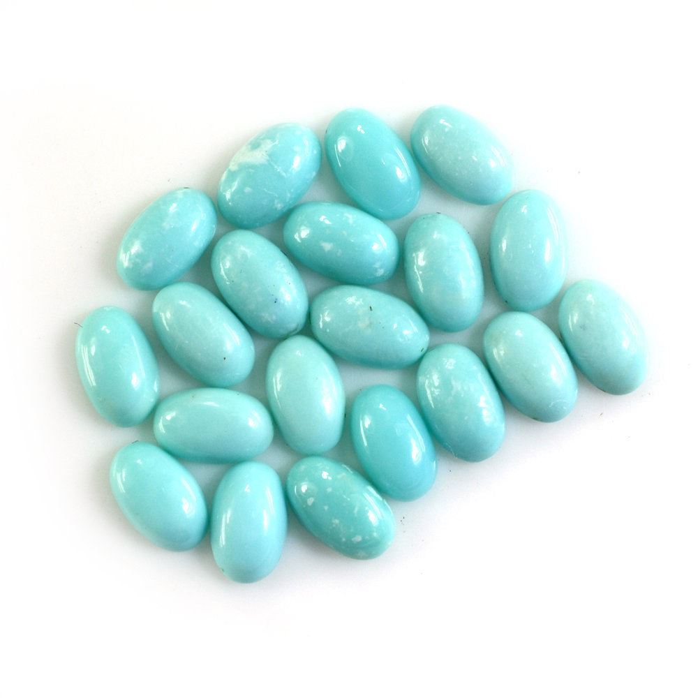 MEXICAN TURQUOISE OVAL CAB 5X3MM 0.19 Cts.