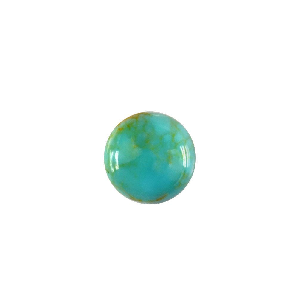 KINGMAN TURQUOISE ROUND CAB (GOLDEN BROWN MATRIX) 5MM 0.38 Cts.