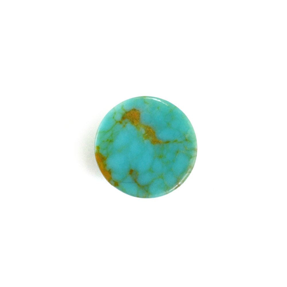 KINGMAN TURQUOISE ROUND CAB (GOLDEN BROWN MATRIX) 5MM 0.38 Cts.